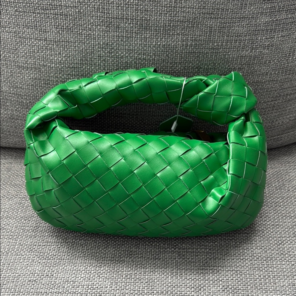 Green Woven Handbag